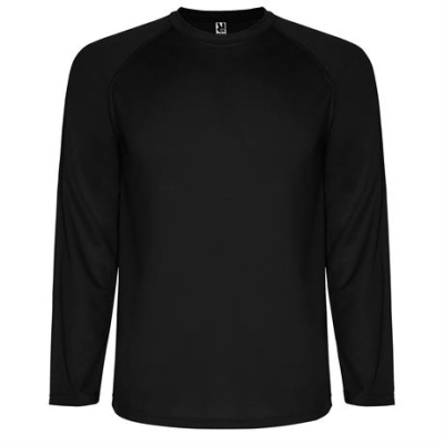 Спортивная футболка MONTECARLO L/S мужская, ЧЕРНЫЙ 2XL, черный