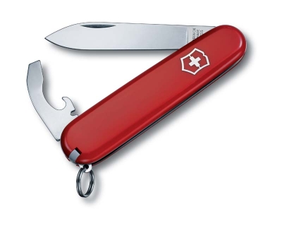 Нож перочинный VICTORINOX Bantam, 84 мм, 8 функций, красный, красный, пластик abs / cellidor