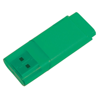 USB flash-карта "Osiel" (8Гб), зеленый, 5,1х2,2х0,8см, пластик, зеленый, пластик