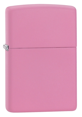 Зажигалка ZIPPO Classic с покрытием Pink Matte, латунь/сталь, розовая, матовая, 38x13x57 мм, розовый