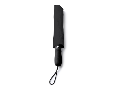 Зонт складной MIYAGI, полуавтомат, черный, полиэстер