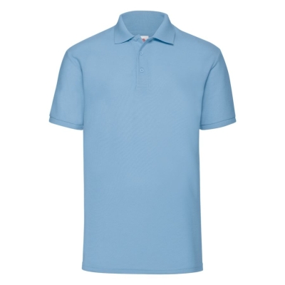 Рубашка поло мужская "65/35 Polo", небесно-голубой_M, 65% п/э, 35% х/б, 180 г/м2, голубой, хлопок 35%, полиэстер 65%, плотность 180 г/м2