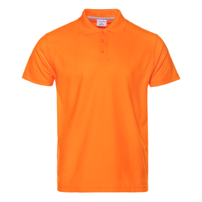 Рубашка поло мужская STAN хлопок/полиэстер 185, 104, Оранжевый, оранжевый, 185 гр/м2, хлопок