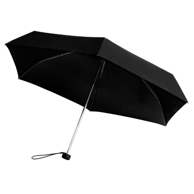 Зонт складной Solana, черный, черный