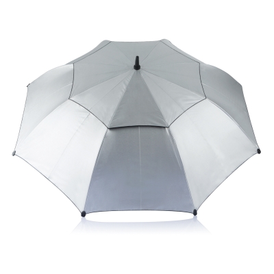 Зонт-трость антишторм Hurricane, d120 см, серый, полиэстер; алюминий