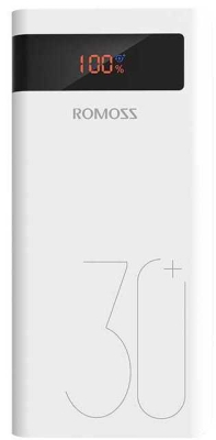 Мобильный аккумулятор Romoss Sense 8P+ 30000mAh QC3.0 3A белый