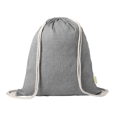 Рюкзак KONIM, черный, 42x38 см, 100% переработанный хлопок, 120 г/м2, черный, 100% переработанный хлопок, 120 г/м2