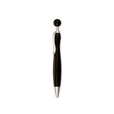 Ручка шариковая, черный, пластик