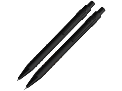 Набор «PEN & PEN»: ручка шариковая, карандаш механический, черный, металл, алюминий, силикон