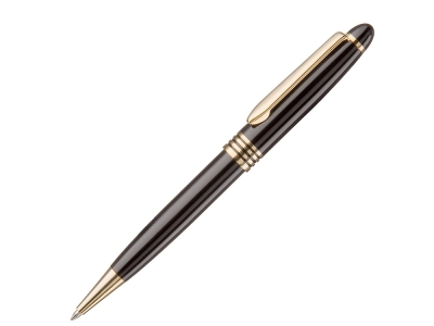 Металлическая шариковая ручка «CLASSICO M» с зеркальной гравировкой, черный, металл