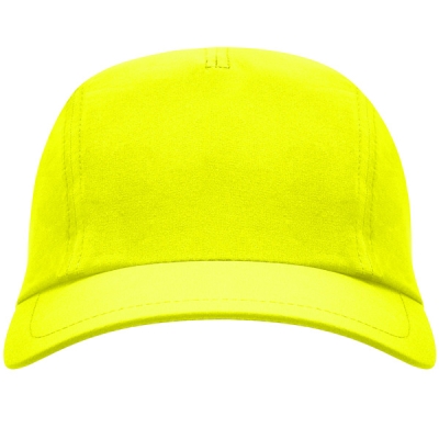 Бейсболка 3-панельная MERCURY, Флуоресцентный желтый, флуоресцентный желтый