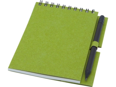 Блокнот A6 «Luciano Eco» с карандашом, зеленый, бумага