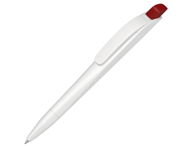 Ручка шариковая пластиковая «Stream», белый, красный, пластик