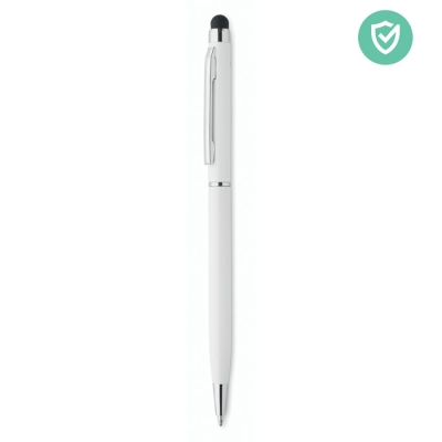 Ручка стилус, белый, алюминий