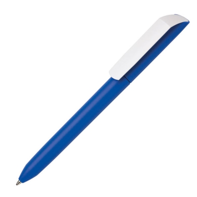 Ручка шариковая FLOW PURE, лазурный корпус/белый клип, пластик, бирюзовый, пластик