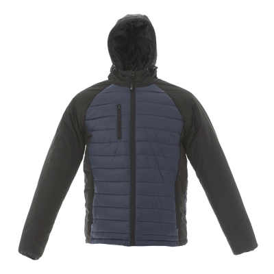 Куртка мужская "TIBET", синий/чёрный, S, 100% нейлон, 200  г/м2, синий, черный, основная ткань:  100% нейлон 20d рукава и капюшон: 100% полиэстер 320t подкладка: 100% полиэстер 210t наполнитель: 100% полиэстер, 200  г/м2