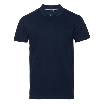 Рубашка поло унисекс  хлопок 185, 04B, Т-синий, 185 гр/м2, хлопок