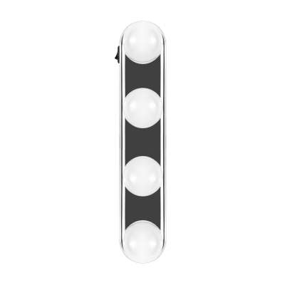 Беспроводной светильник на присосках Rombica LED Beauty, серебряный, серебро, пластик