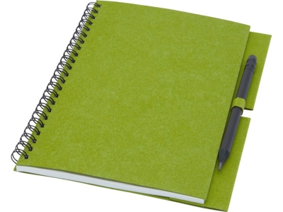 Блокнот A5 «Luciano Eco» с карандашом, зеленый, бумага