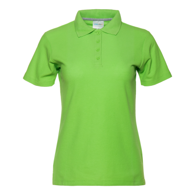 Рубашка поло женская STAN хлопок/полиэстер 185, 104W, Ярко-зелёный, 185 гр/м2, хлопок