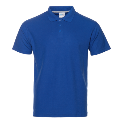 Рубашка поло мужская  STAN хлопок/полиэстер 185, 04, Синий, синий, 185 гр/м2, хлопок