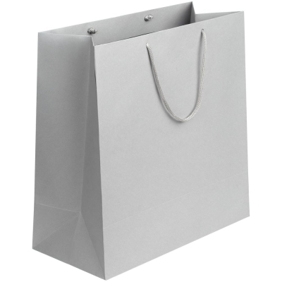 Пакет бумажный Porta L, серый, серый, бумага