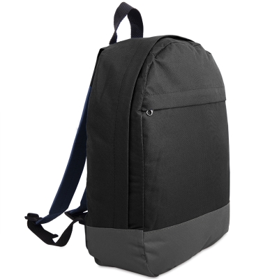 Рюкзак "URBAN", черный/cерый, 39х27х10 cм, полиэстер 600D, черный, серый, полиэстер 600d