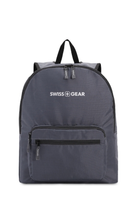 Рюкзак SWISSGEAR складной, серый, полиэстер, 33,5х15,5x40 см, 21 л, серый Рюкзак SWISSGEAR складной, серый, полиэстер, 33,5х15,5x40 см, 21 л, серый
