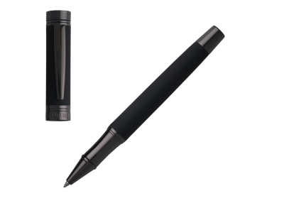 Ручка-роллер Zoom Soft Black, металл