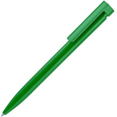 Ручка шариковая Liberty Polished, зеленая, зеленый, пластик