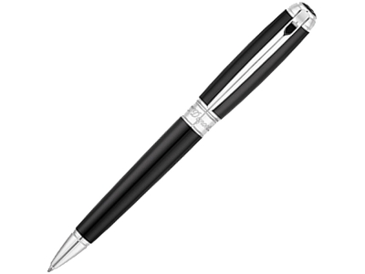 Ручка шариковая «Line D Large», черный, серебристый, металл