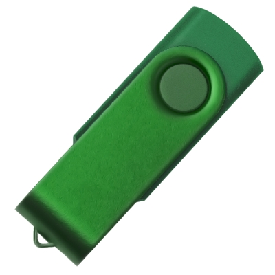 USB flash-карта DOT (8Гб), зеленый, 5,8х2х1,1см, пластик, металл, зеленый, металл, пластик