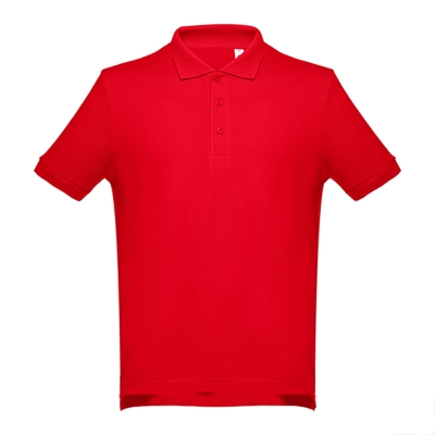 Рубашка-поло мужская ADAM, красный, S, 100% хлопок, плотность 195 г/м2, красный