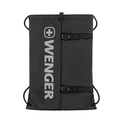 Рюкзак-мешок на завязках WENGER XC Fyrst, черный, полиэстер, 35x1x48 см, 12 л, черный
