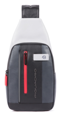 Рюкзак слинг мужской Piquadro Urban CA4536UB00L/GRN серый/черный кожа Рюкзак слинг мужской Piquadro Urban CA4536UB00L/GRN серый/черный кожа
