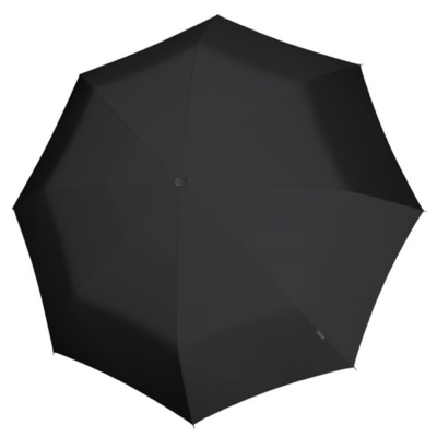 Зонт-трость U.900, черный, черный, купол - эпонж, 280t; спицы - карбон