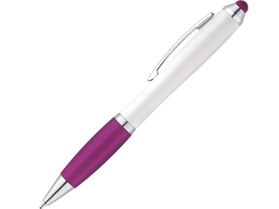 Шариковая ручка с зажимом из металла «SANS», фиолетовый, пластик