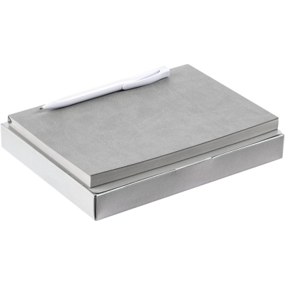 Набор Flat, серый, серый, покрытие софт-тач; пластик; картон