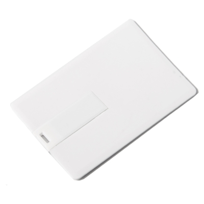 USB flash-карта CARD (8Гб), 8,4х5,2х0,2 см, пластик, белый, пластик