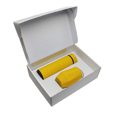 Набор Hot Box E (софт-тач) (желтый), желтый, металл, микрогофрокартон