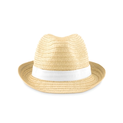 Шляпа, белый, straw