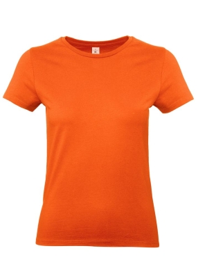 Футболка женская E190 оранжевая, оранжевый, хлопок