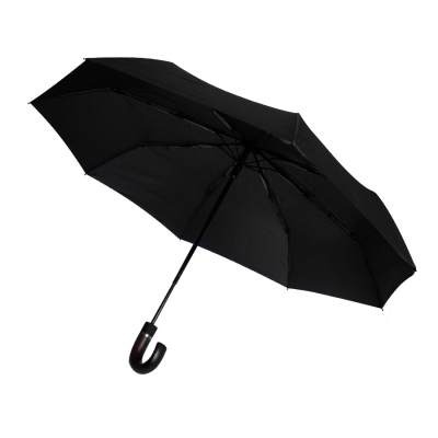 Автоматический противоштормовой зонт Конгресс, черный, черный