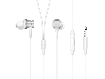 Наушники «Mi In-Ear Headphones Basic», серебристый, пластик, силикон