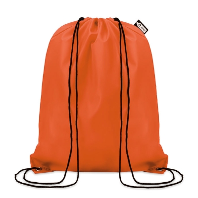 Рюкзак на шнурках, оранжевый, pet-пластик