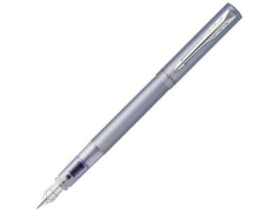 Перьевая ручка Parker Vector, F/M, серый, серебристый, металл