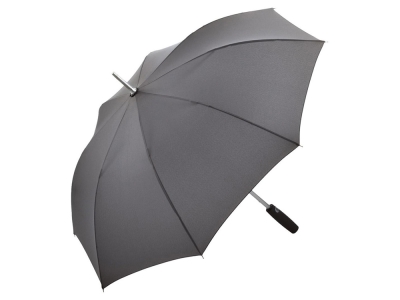 Зонт-трость «Alu» с деталями из прочного алюминия, серый, полиэстер, soft touch