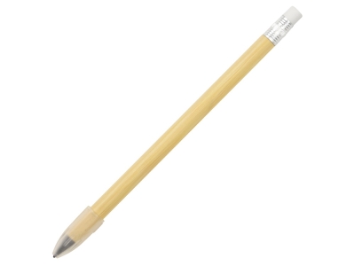 Вечный карандаш «Nature» из бамбука с ластиком, белый, бамбук