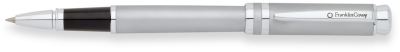 Ручка-роллер FranklinCovey Freemont. Цвет - хромовый матовый., серебристый, латунь, нержавеющая сталь