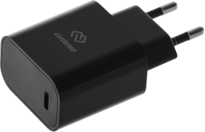 Сетевое зар./устр. Digma DGW2C 20W 3A (PD) USB-C универсальное черный (DGW2C0F010BK), пластик Сетевое зар./устр. Digma DGW2C 20W 3A (PD) USB-C универсальное черный (DGW2C0F010BK), пластик